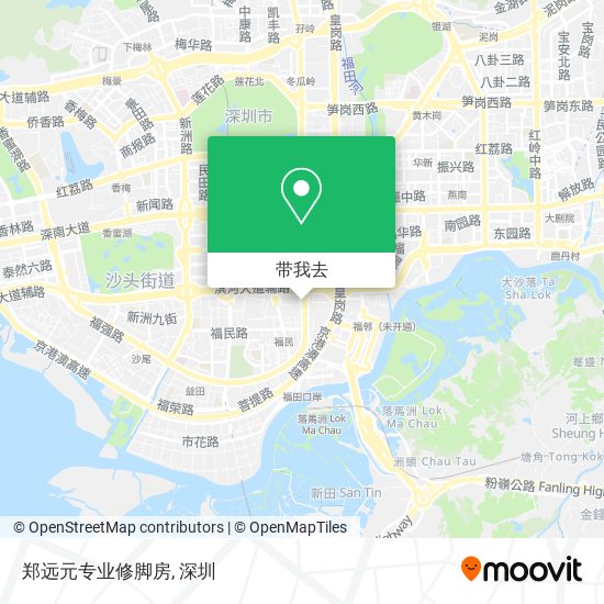 郑远元专业修脚房地图