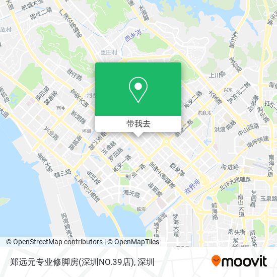 郑远元专业修脚房(深圳NO.39店)地图