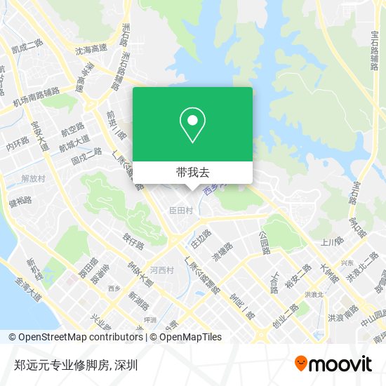 郑远元专业修脚房地图