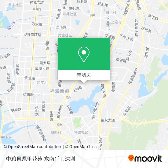 中粮凤凰里花苑-东南1门地图