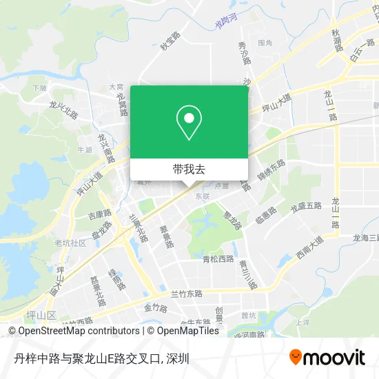丹梓中路与聚龙山E路交叉口地图