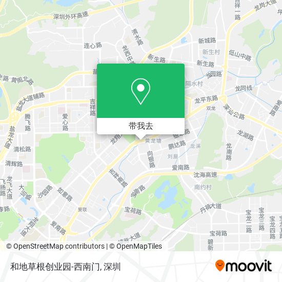 和地草根创业园-西南门地图