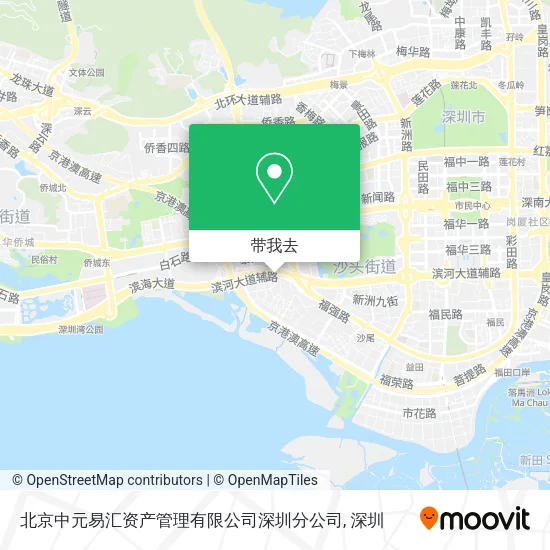 北京中元易汇资产管理有限公司深圳分公司地图