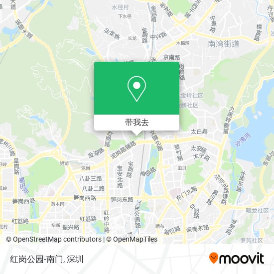红岗公园-南门地图