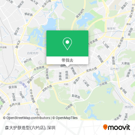 森大护肤造型(六约店)地图