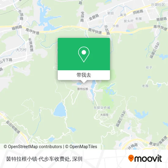 茵特拉根小镇-代步车收费处地图