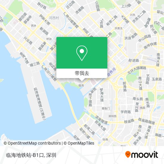 临海地铁站-B1口地图