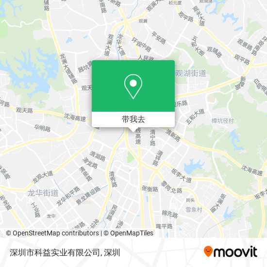 深圳市科益实业有限公司地图