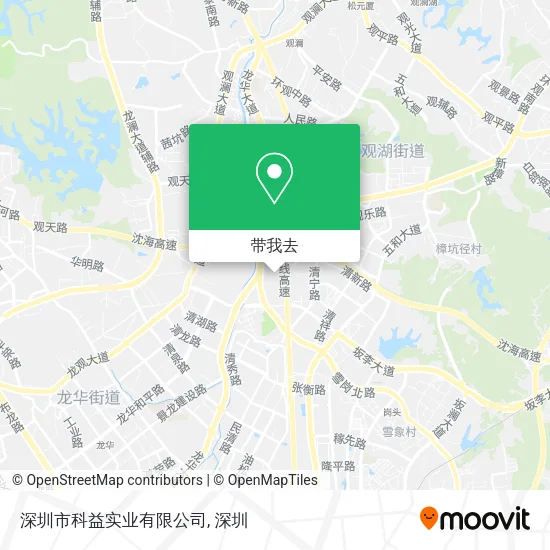 深圳市科益实业有限公司地图