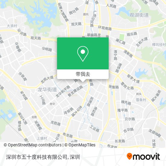 深圳市五十度科技有限公司地图