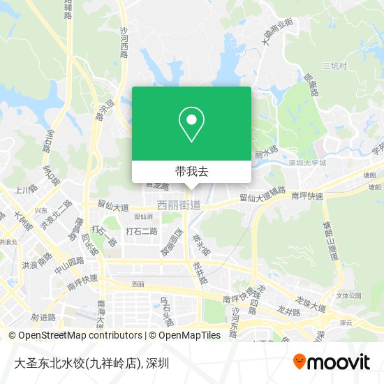 大圣东北水饺(九祥岭店)地图