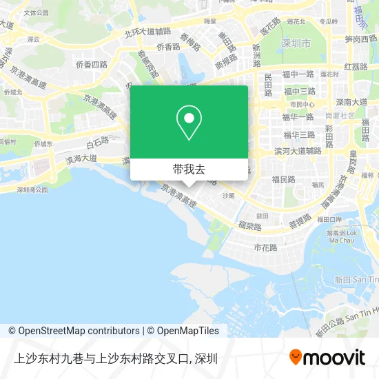 上沙东村九巷与上沙东村路交叉口地图