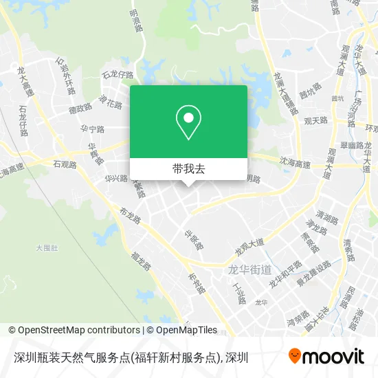 深圳瓶装天然气服务点(福轩新村服务点)地图