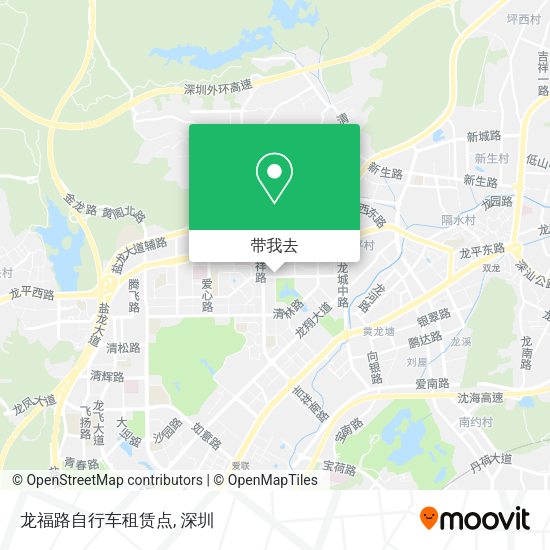龙福路自行车租赁点地图