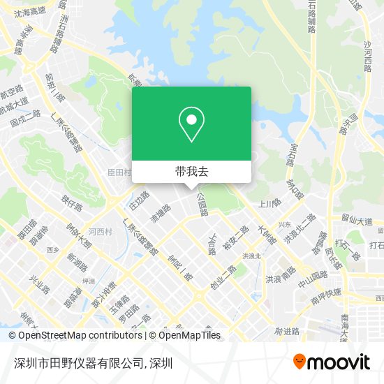 深圳市田野仪器有限公司地图