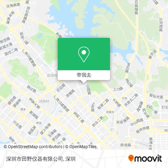 深圳市田野仪器有限公司地图