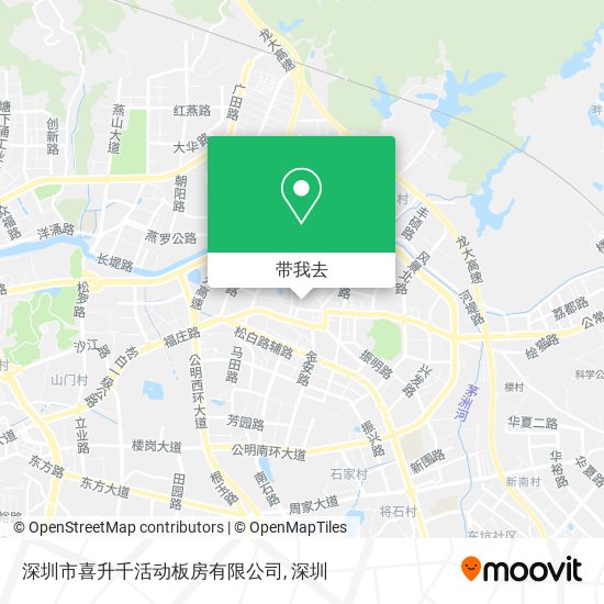 深圳市喜升千活动板房有限公司地图