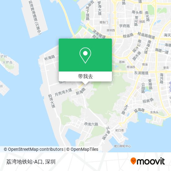 荔湾地铁站-A口地图