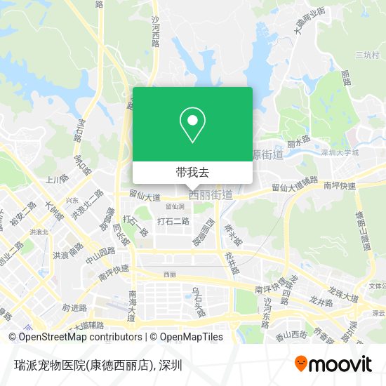 瑞派宠物医院(康德西丽店)地图