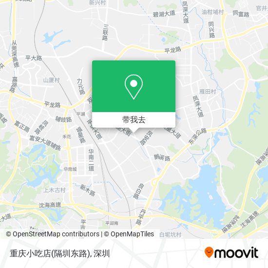 重庆小吃店(隔圳东路)地图
