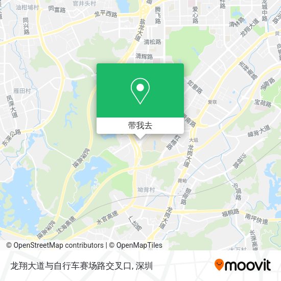 龙翔大道与自行车赛场路交叉口地图