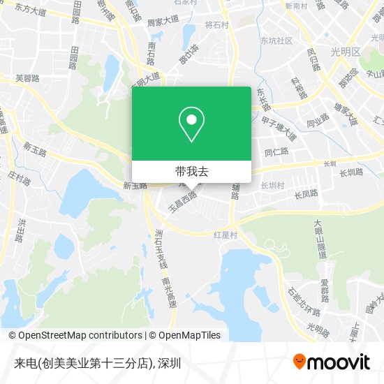 来电(创美美业第十三分店)地图