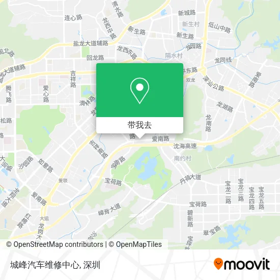 城峰汽车维修中心地图