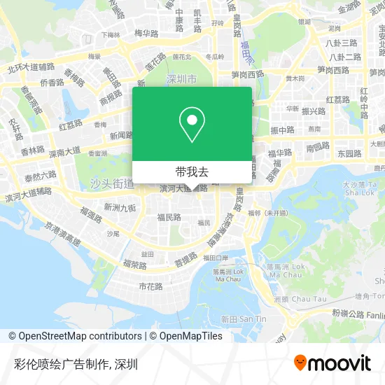 彩伦喷绘广告制作地图