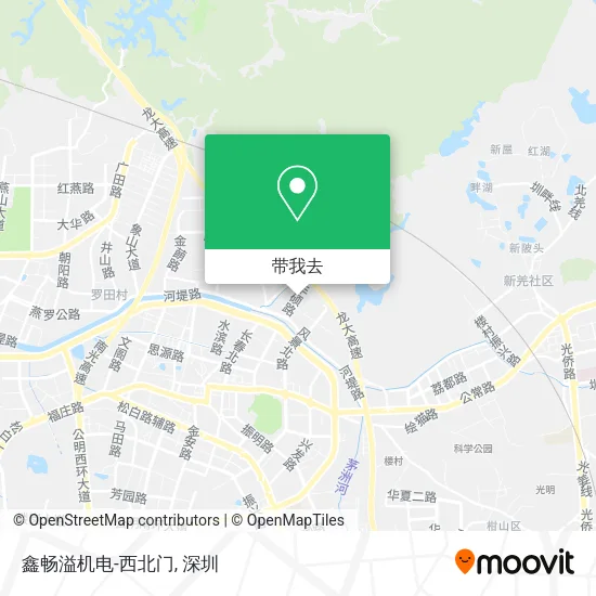 鑫畅溢机电-西北门地图