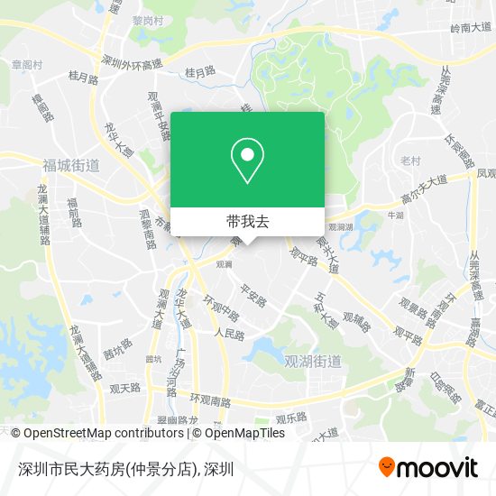 深圳市民大药房(仲景分店)地图