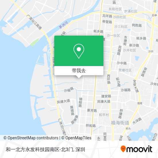 和一北方永发科技园南区-北3门地图