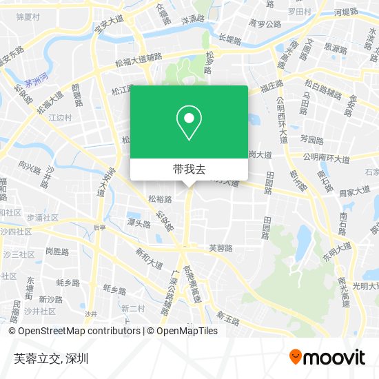 芙蓉立交地图