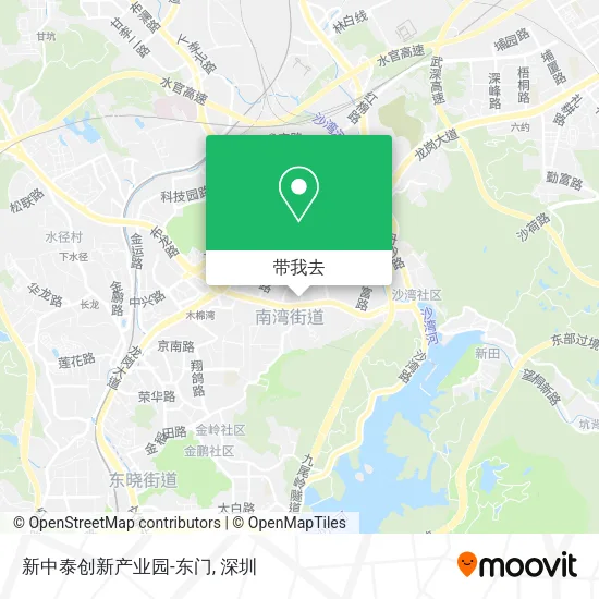 新中泰创新产业园-东门地图