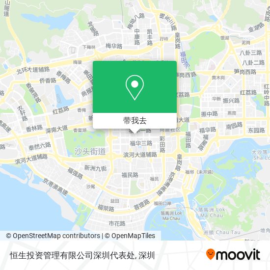 恒生投资管理有限公司深圳代表处地图
