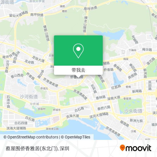蔡屋围侨香雅居(东北门)地图