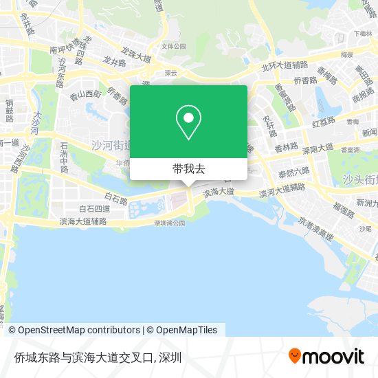 侨城东路与滨海大道交叉口地图