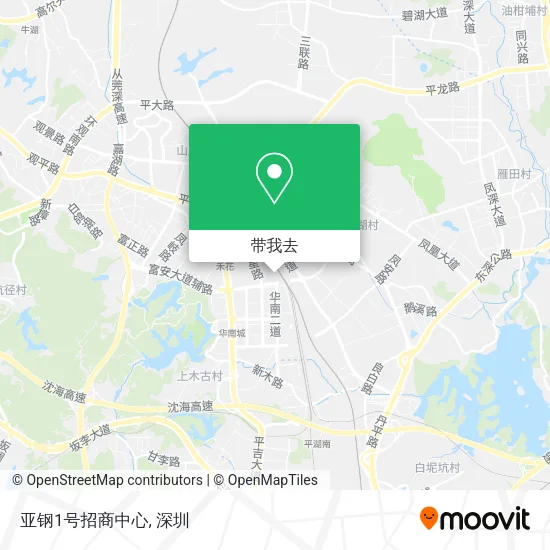 亚钢1号招商中心地图