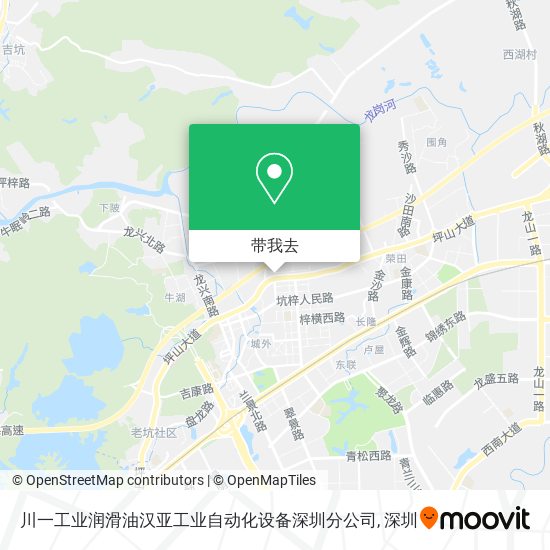 川一工业润滑油汉亚工业自动化设备深圳分公司地图