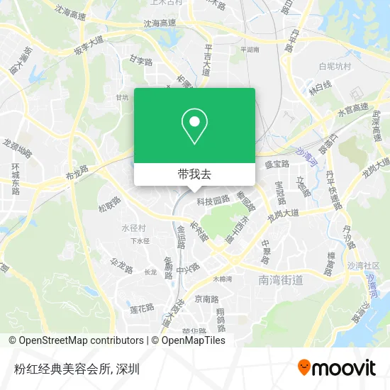 粉红经典美容会所地图