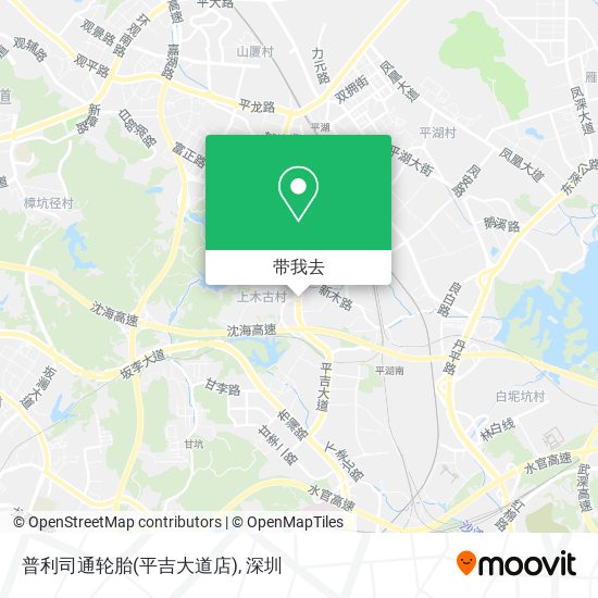 普利司通轮胎(平吉大道店)地图
