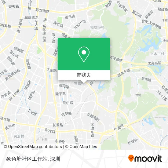 象角塘社区工作站地图