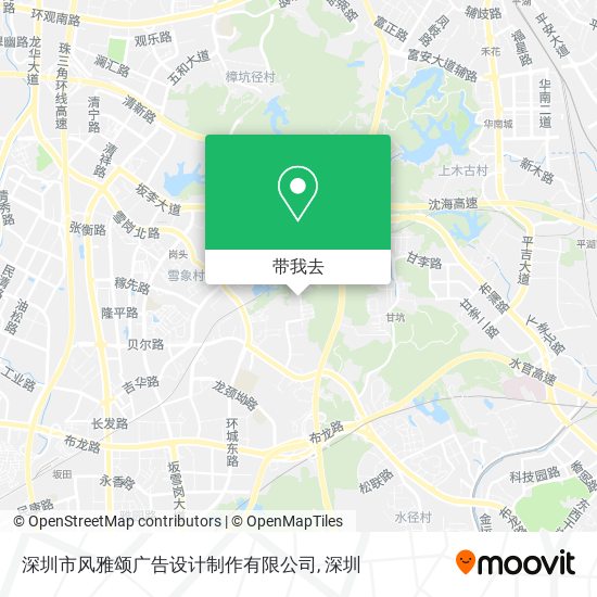 深圳市风雅颂广告设计制作有限公司地图