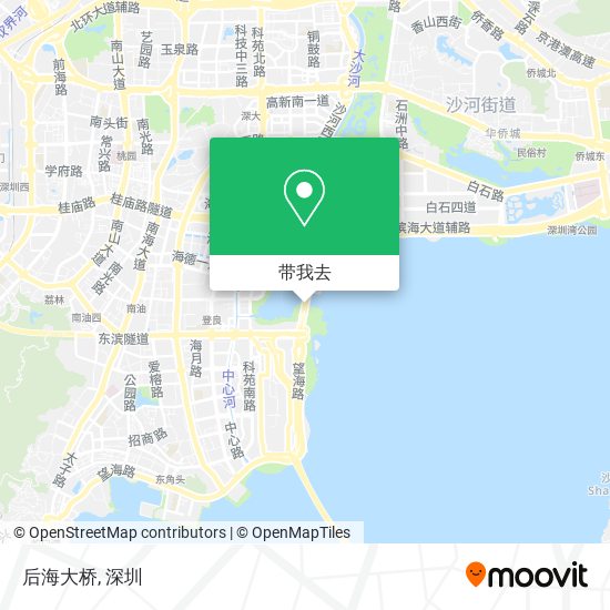 后海大桥地图