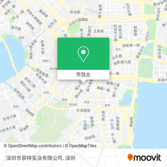 深圳市获得实业有限公司地图