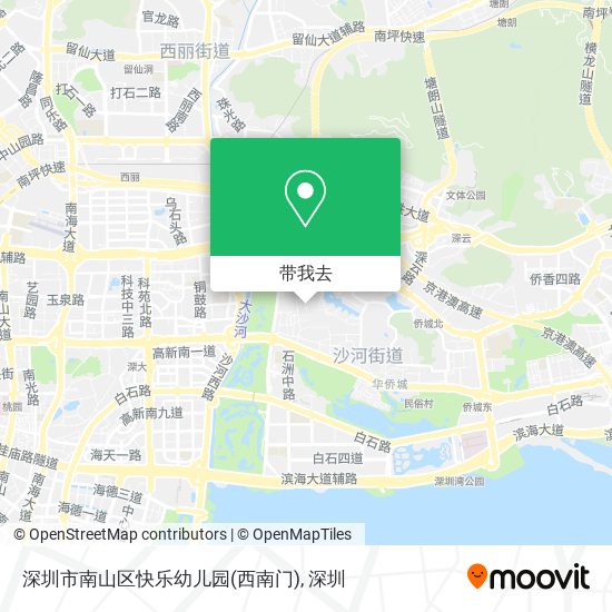 深圳市南山区快乐幼儿园(西南门)地图