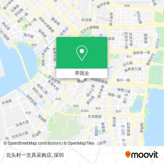 北头村一文具采购店地图