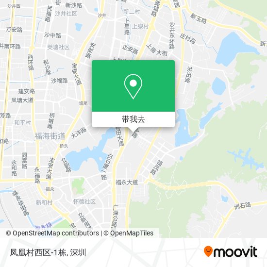 凤凰村西区-1栋地图