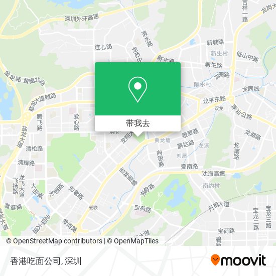 香港吃面公司地图