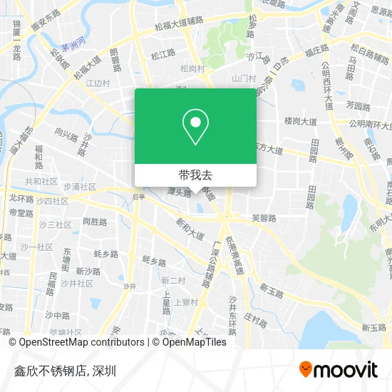 鑫欣不锈钢店地图