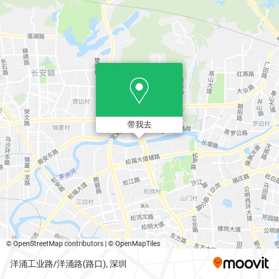 洋涌工业路/洋涌路(路口)地图